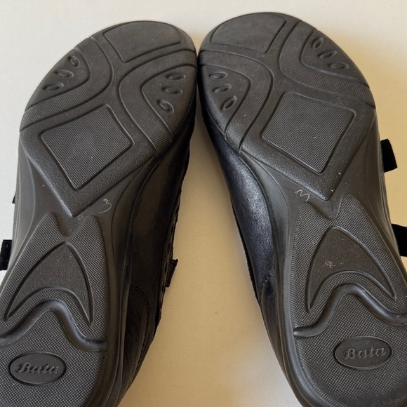 BATA Men's Black Double Adjustable Strap Leather Shoes Made in Italy - Picture 10 of 10